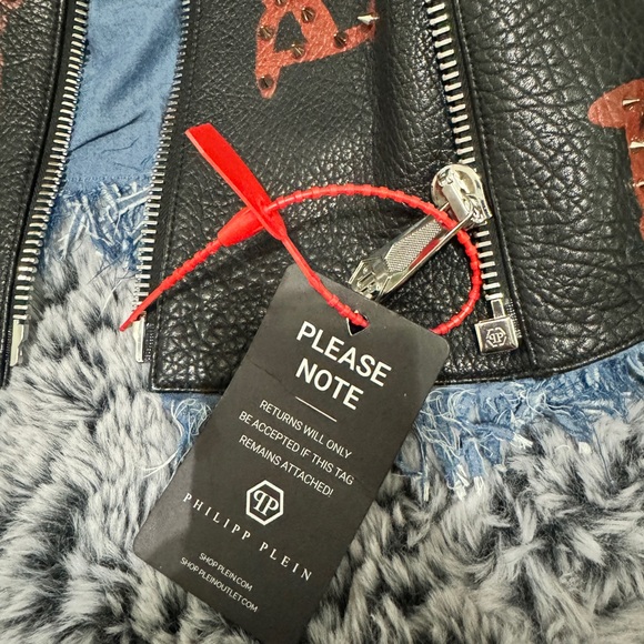 Phillip Plein leather, studded jacket - Picture 6 of 9